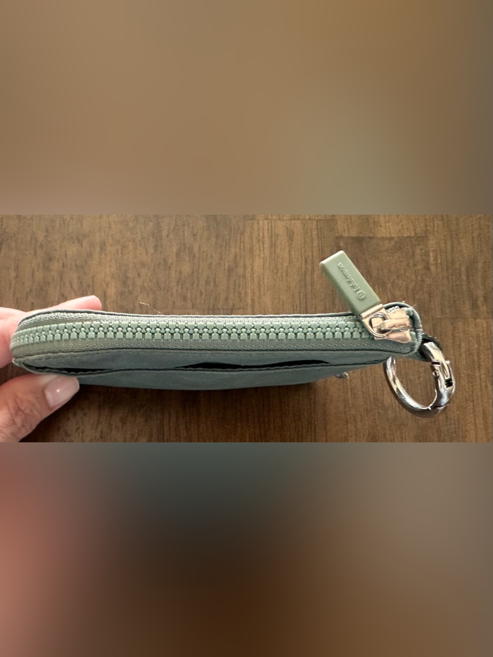 lululemon athletica Small Zip Coin Pouch in Sage - Picture 4 of 6